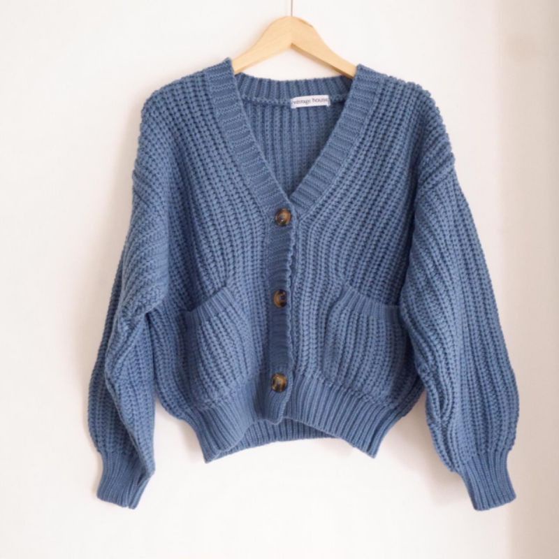 GRACIA 7GT TEBAL Cardy Outer KANCING 3 - Cardigan Oversize - Cardigan Wanita - Cardigan Terbaru