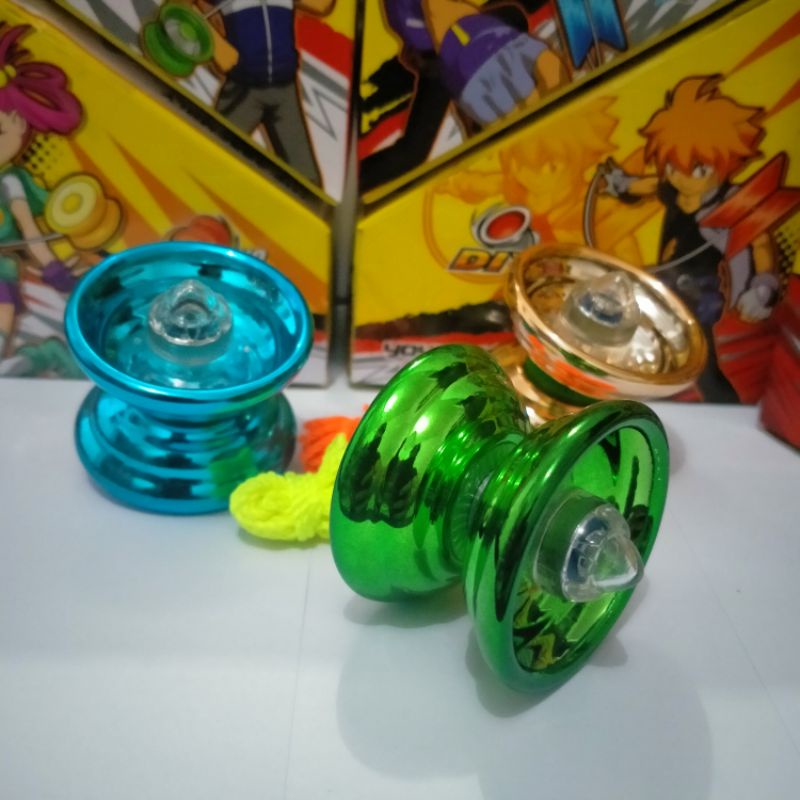 1 pcs yoyo chrome 3 bearing/yoyo besi warna chrome