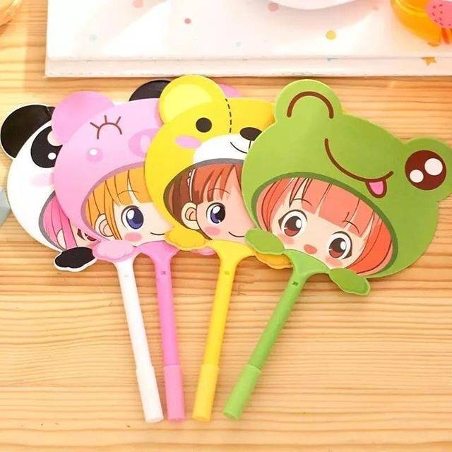

PULPEN KIPAS ANIMAL GIRL CARTOON - BALLPOINT BOLPEN PENA LUCU KARTUN KARAKTER