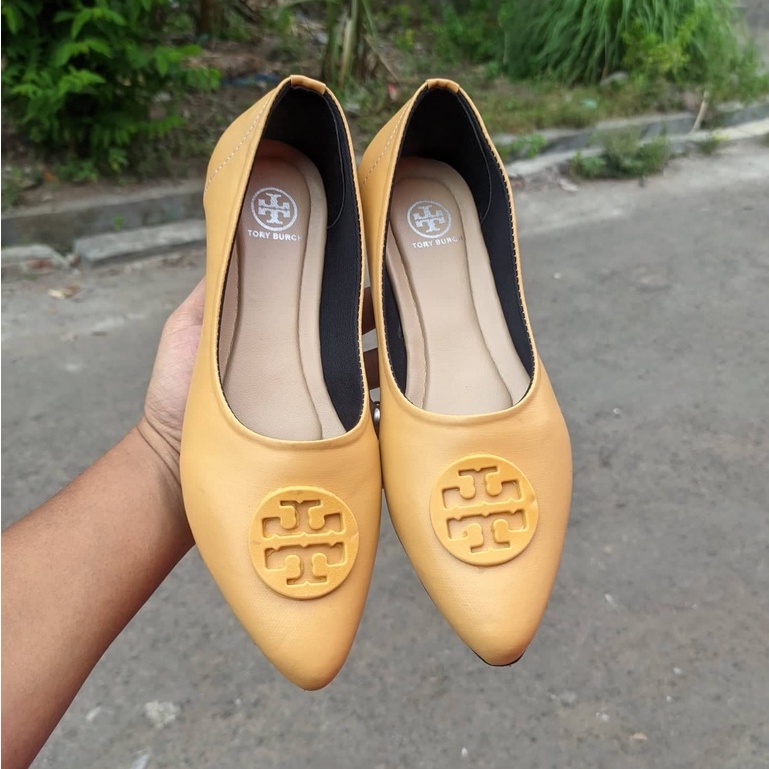 Tory Tory - Sepatu Flatshoes Flat Shoes TB Wanita Terbaru Include Box Tory Burch Anti Slip Model Korea XEM Sepatu Balet Kerja Kasual - 878