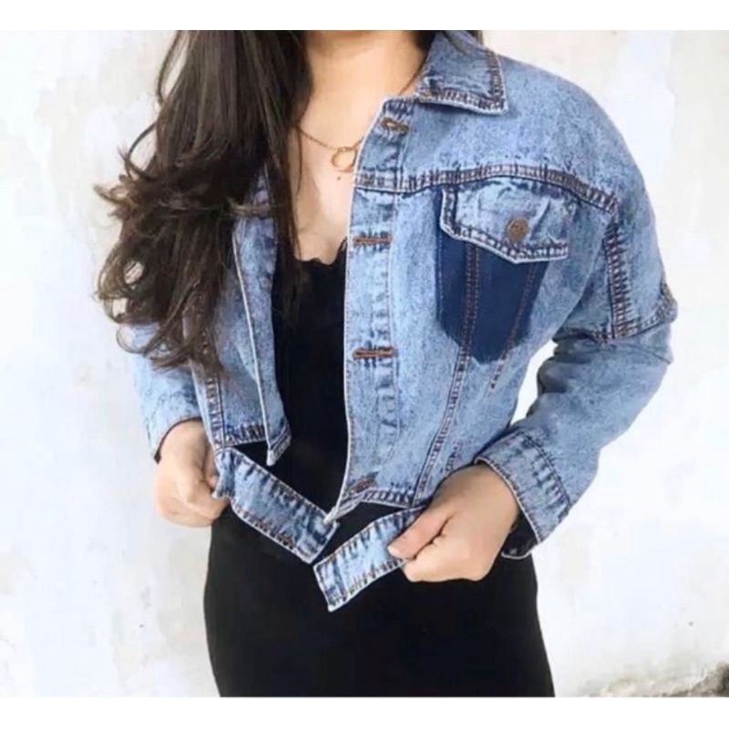 JAKET CROP JEANS// JAKET KARINA//JAKET PREMIUM