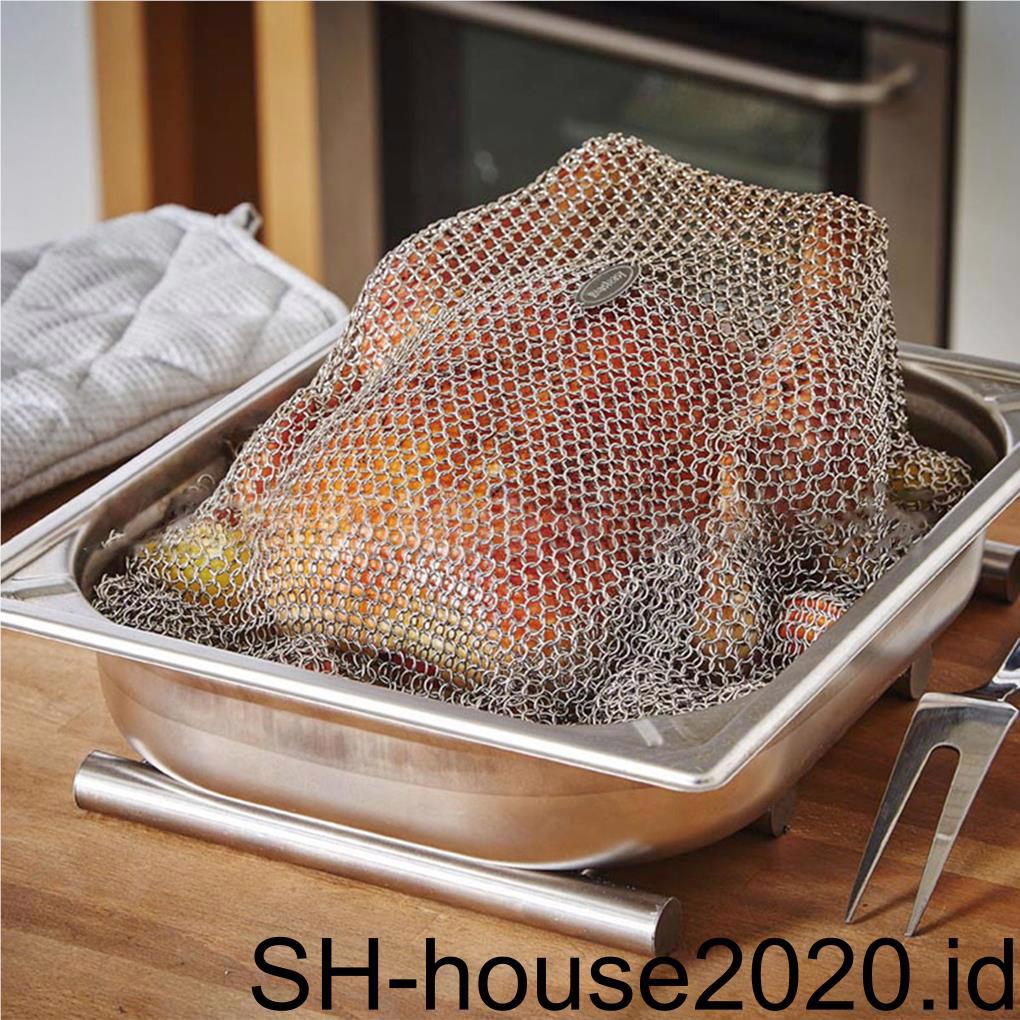 Rantai Stainless Steel Cover Baking Sayuran / Daging Sapi / Babi Aksesoris Dapur (house2020)