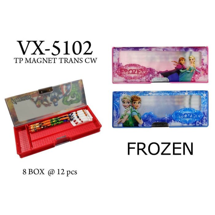 

Kotak Pensil magnet ANTI PECAH VX-5102 frozen dan little pony