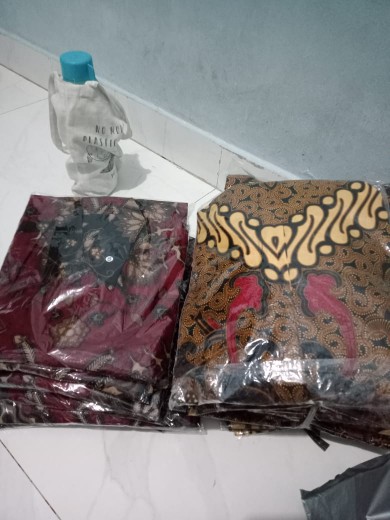M, L, Xl, Xxl, Kemeja Batik Pria Lengan Pendek Jumbo Baju Batik Pria