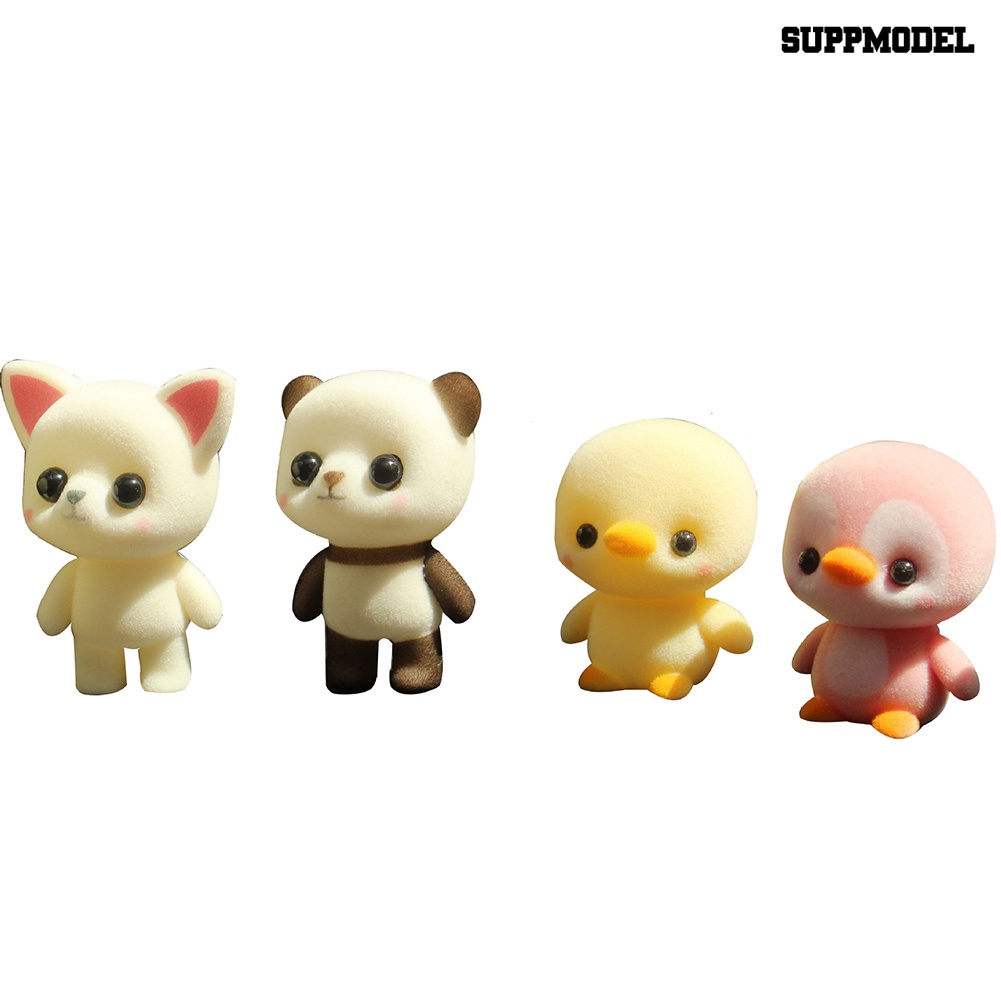 Mainan Simulasi Boneka Beruang / Penguin / Domba / Panda / Bebek Untuk Dekorasi Mobil