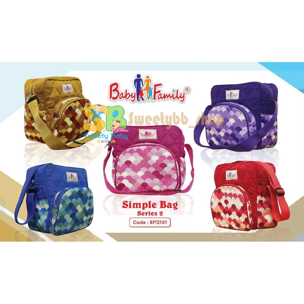 Diapers simple bag baby family kecil / Tas popok bayi baby family