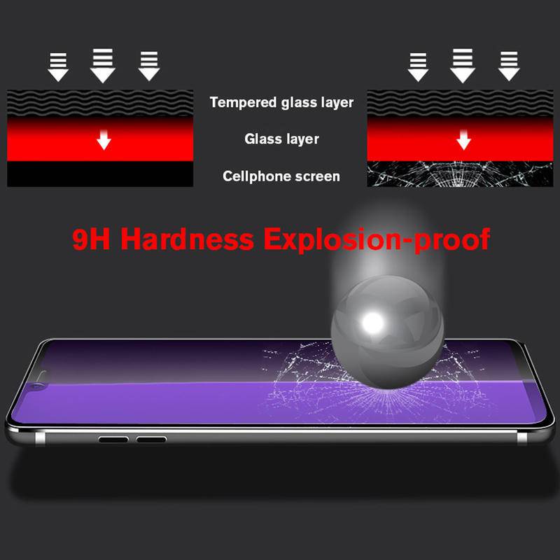 Anti Blue Light tempered glass for IPhone 11 12 Pro Max Mini 6 6s 7 8 Plus X XS Max XR SE 2020 phone screen protector on glass protective film