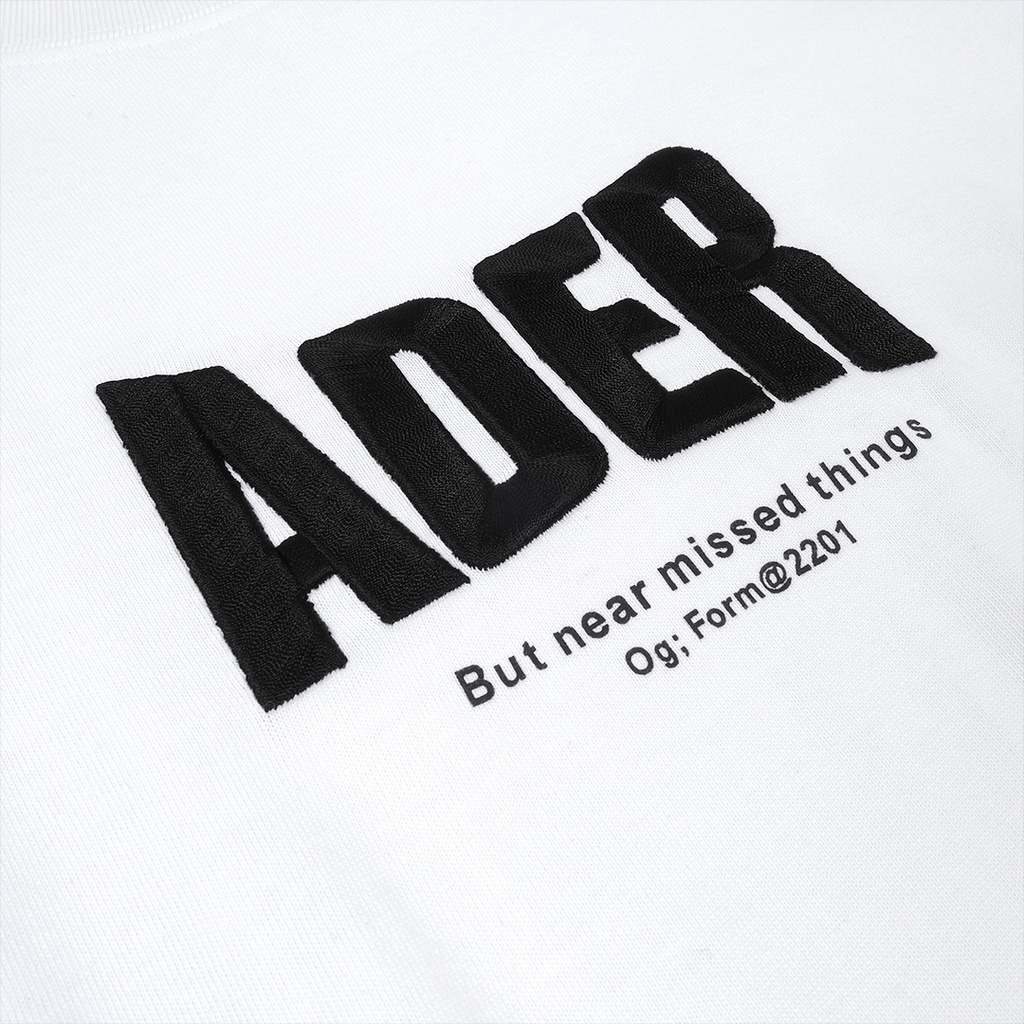 Ader Error Embroidery Logo T-Shirt White