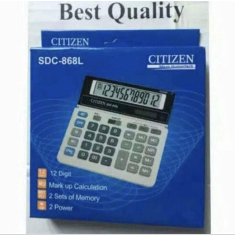 

KALKULATOR CITIZEN SDC 868 L ORIGINAL