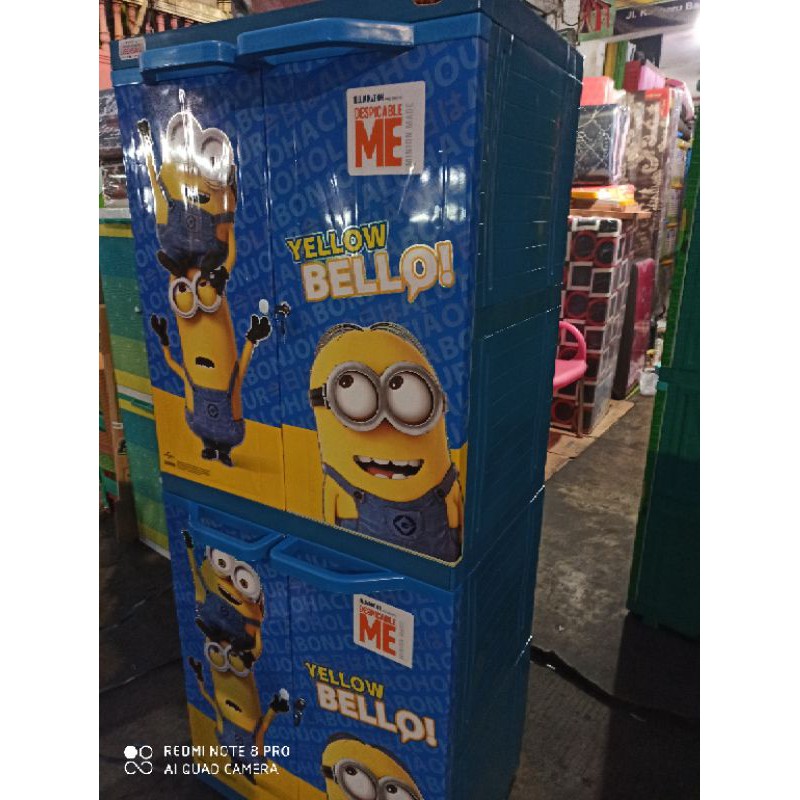 GOJEK lemari baju plastik naiba karakter lemari pakaian 4 susun lemari plastik lucu lemari jumbo MSC