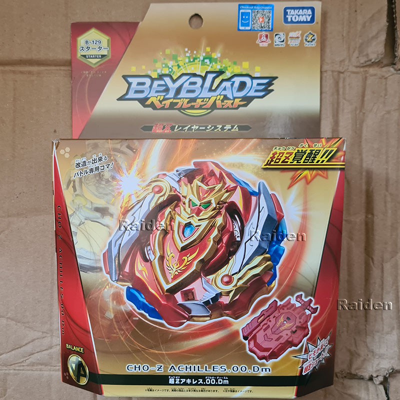 beyblade cho-z Achilles B129 Original Takara Tomy mainan gasing anak