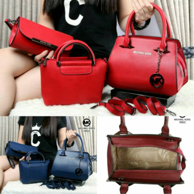 (N) Best Saleee 3in1 New Michael Kors Scarlett