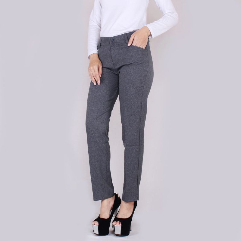 CELANA BAHAN KANTOR WANITA SLIMFIT