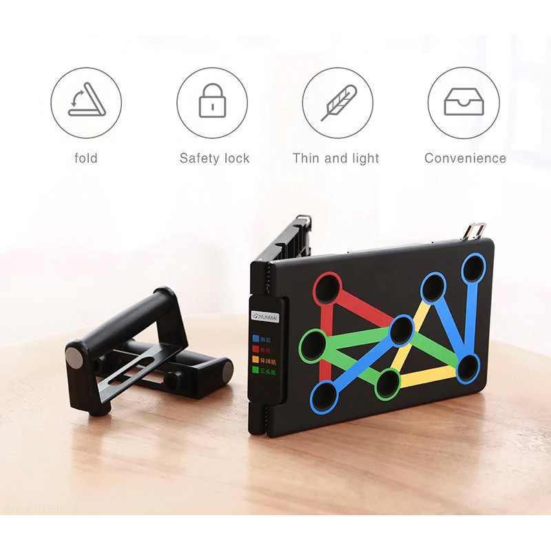 XIAOMI YUNMAI Portable Push-Up Holder Folding Board - Alat Bantu Papan Push Up dari YUNMAI