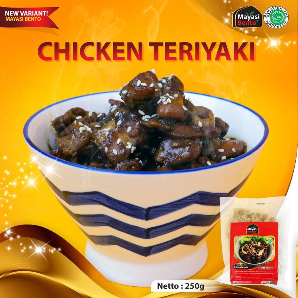 

Chicken Teriyaki Frozen Food Lezat Siap Saji Mayasi Bento 500 Gram