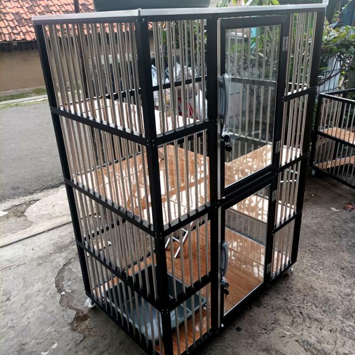 Kandang Kucing Aluminium 2 Tingkat