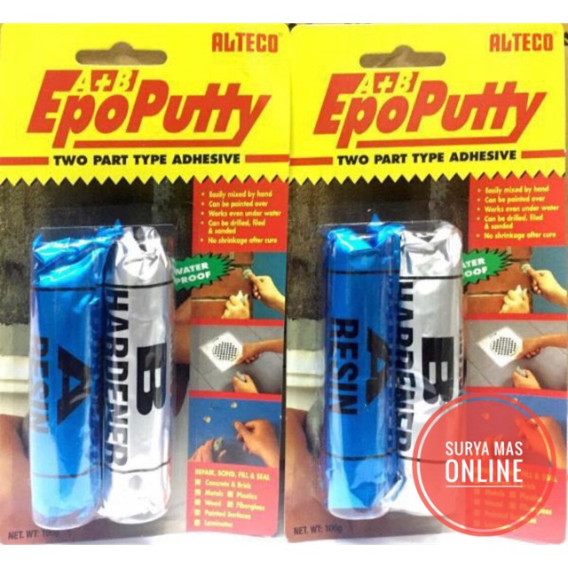 

ALTECO EPO PUTTY 100 GR / LEM DODOL SERBA GUNA