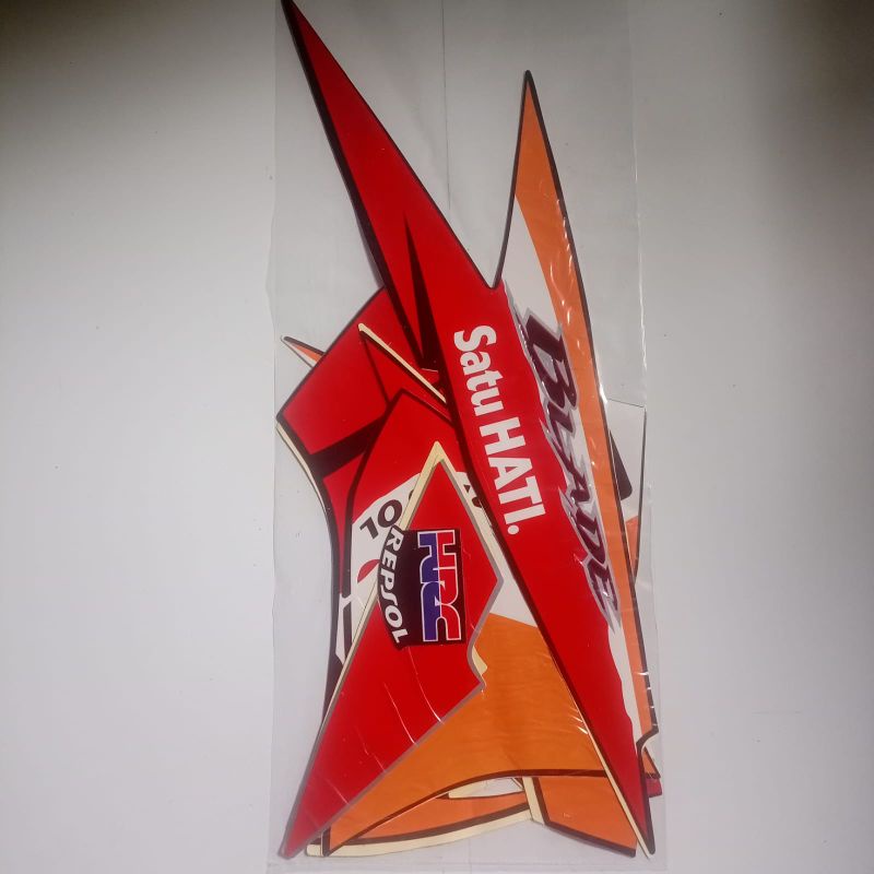 striping sticker Honda Blade Repsol 2011 2012