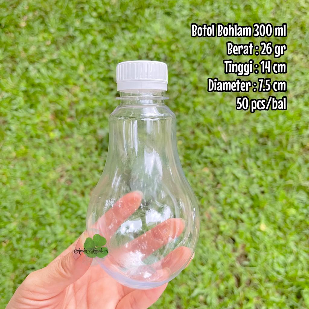 Botol 300 ml model lampu bohlam unik