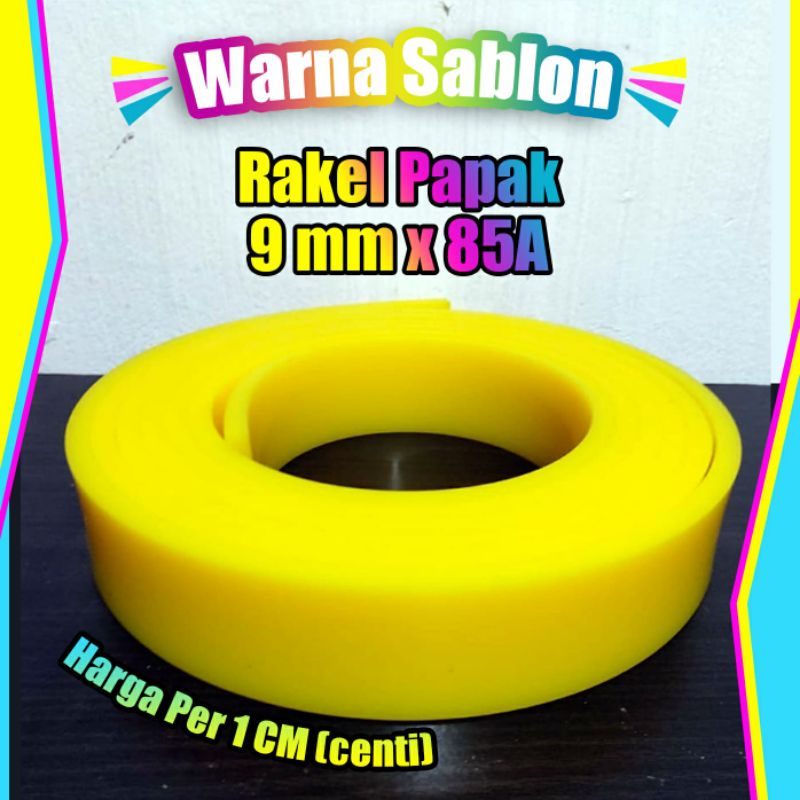 Rakel sablon kuning papak/rata 9mm x 85A