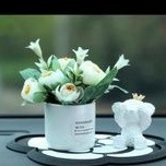 set mobil cute set Parfum Parfume Pewangi Pengharum Mobil Pajangan Dashboard POT BUNGA