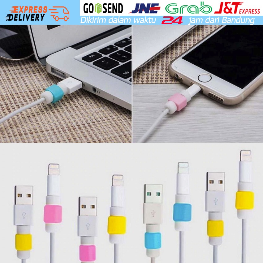 5Pcs Pelindung Kabel Handphone Warna / Cable Protector