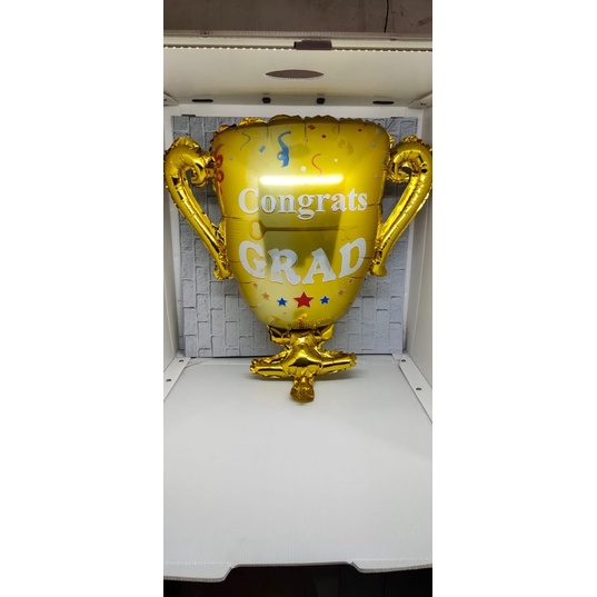 balon foil bentuk Piala Congrat Grad mini dan jumbo