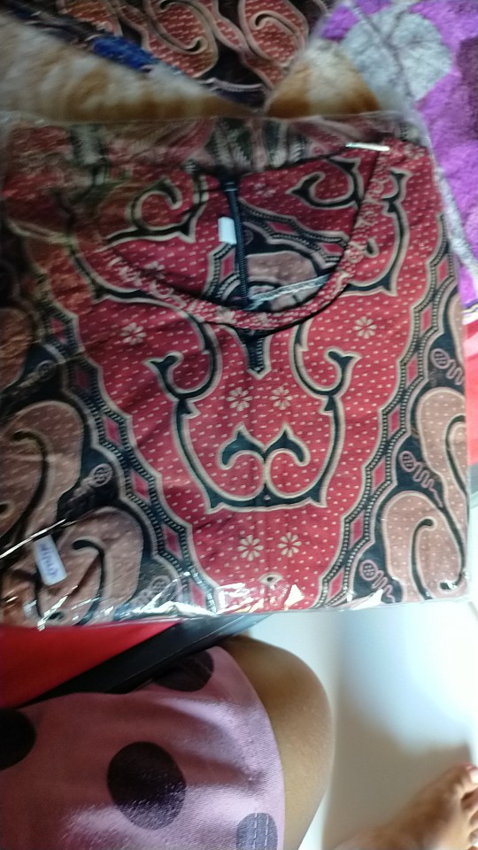 Cp  Tunik Serut Teratai Lawasan Tirtonadi Batik Modern