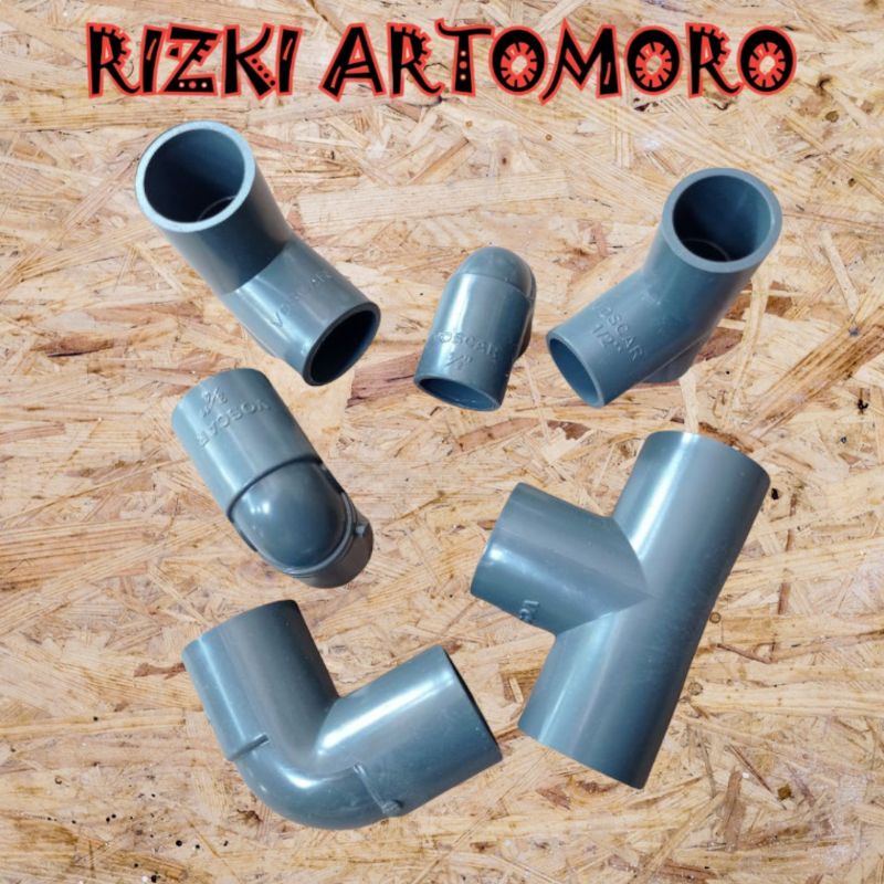 Keni pipa pvc T tee pipa air pvc 1/2 inch 3/4 inch 1 inch tebal