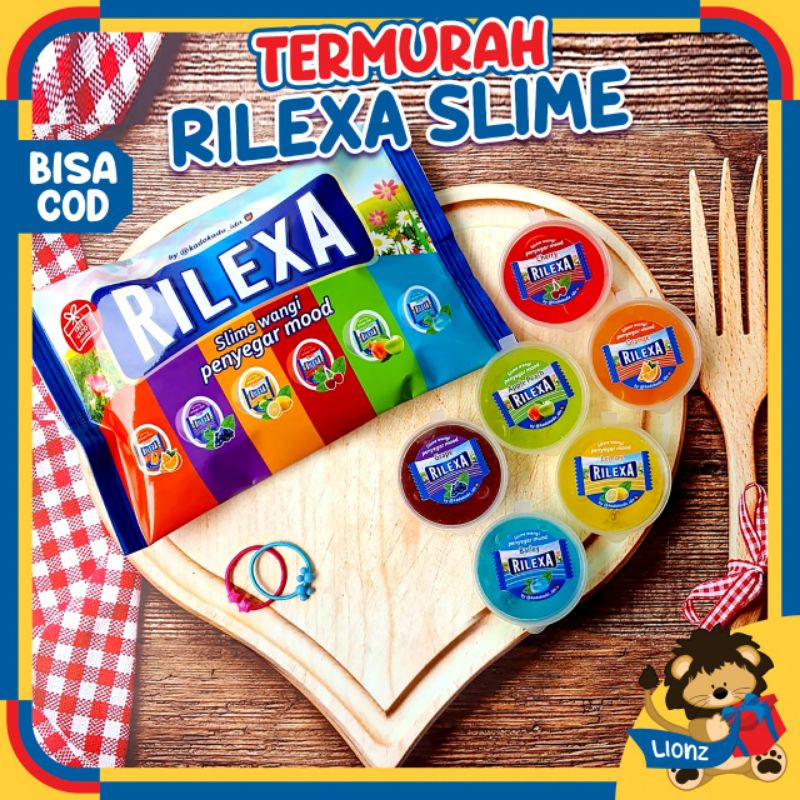 Slime clear rilexa 6 rasa 6 warna by kadokado.idn