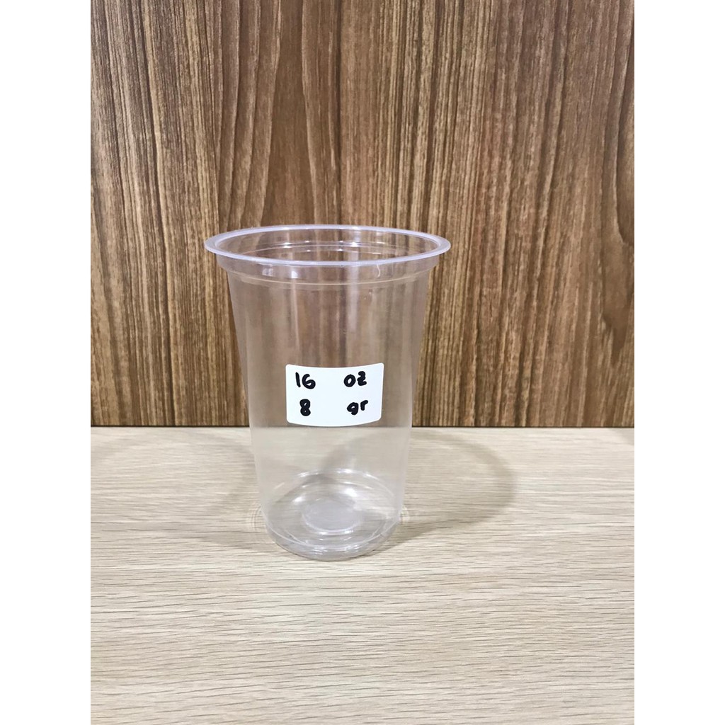 Plastik/Plastic Cup Gelas PP MURAH BERKUALITAS! 16 oz TEBAL Rp 310/cup