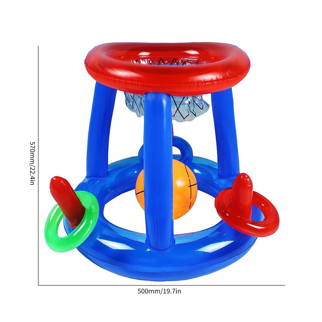 Set Ring Basket Dengan Bola Untuk Pesta Musim Panas