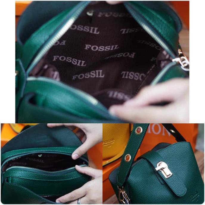 Tas wanita batam Fosil 023 LOCKDOWN tas bahu import premium murah