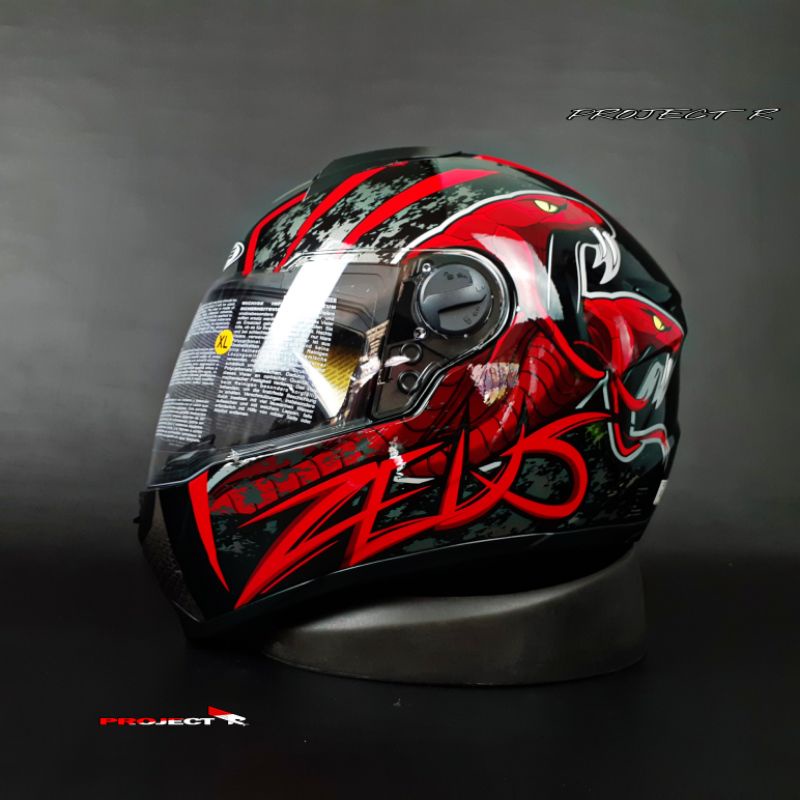 ZEUS ZS811 AL48 BLACK RED