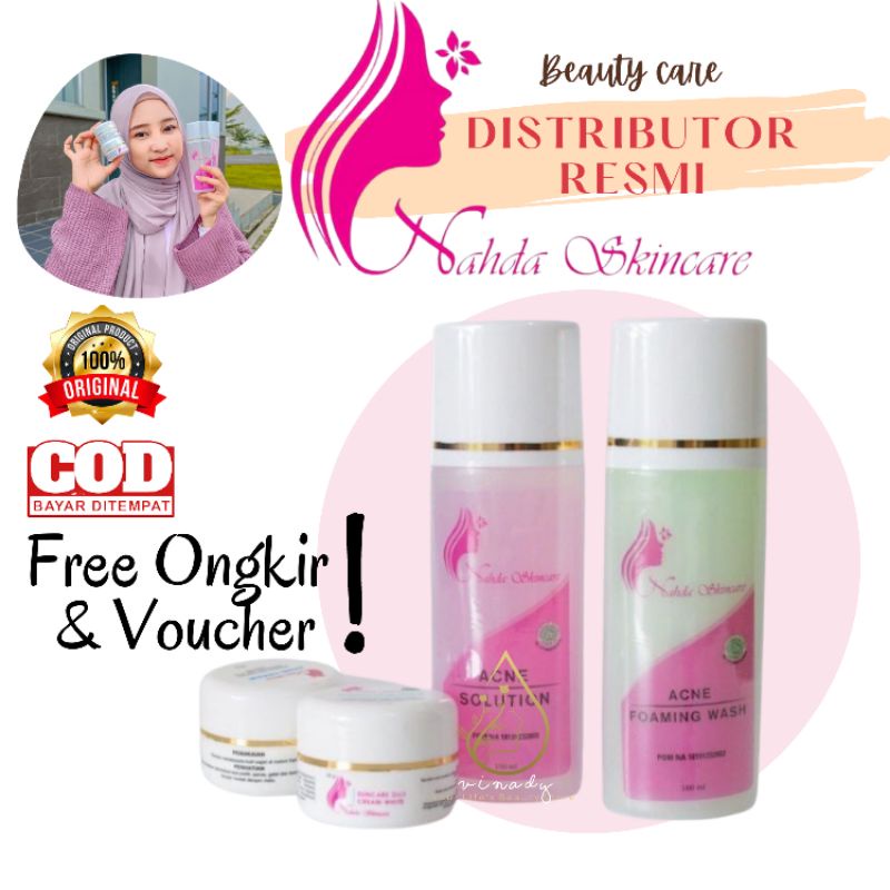 Nahda Skincare | Nahda Skincare 100% Original | Nahda Skincare BPOM | Nahda Skincare Paket Glow Acne & Glow Normal