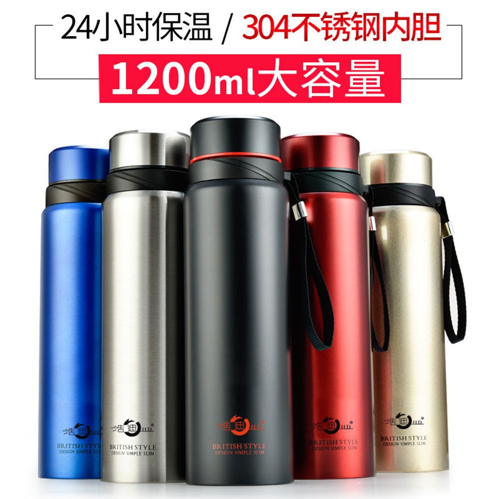 Haodi Botol Minum Thermos Stainless Steel 800ml - HD-688 - Black