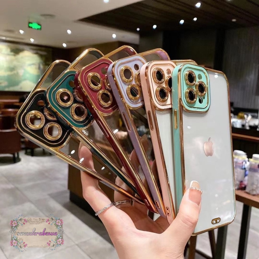 softcase plating transparan 1phone  6 6G+ x xr xs max SB3662