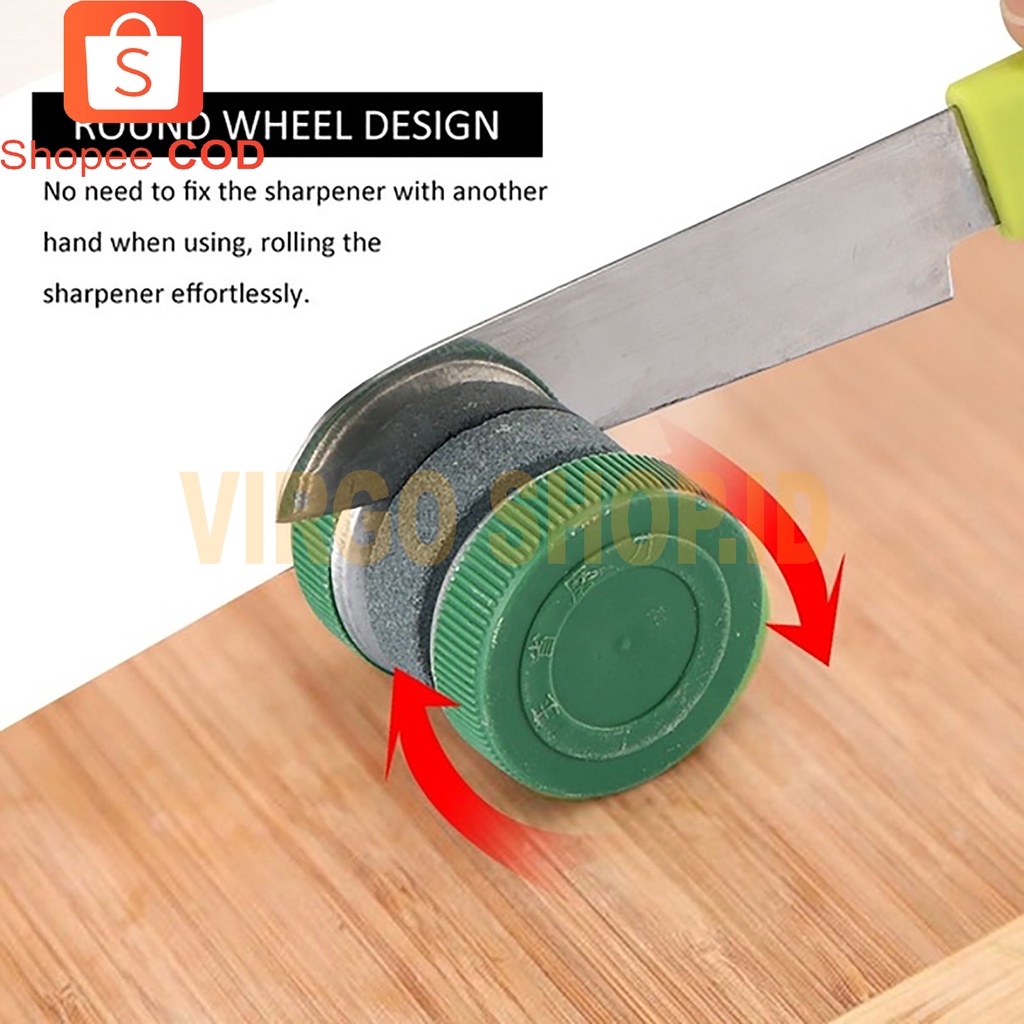 Pengasah Pisau Model Batu Roda putar - Alat Asahan Pisau