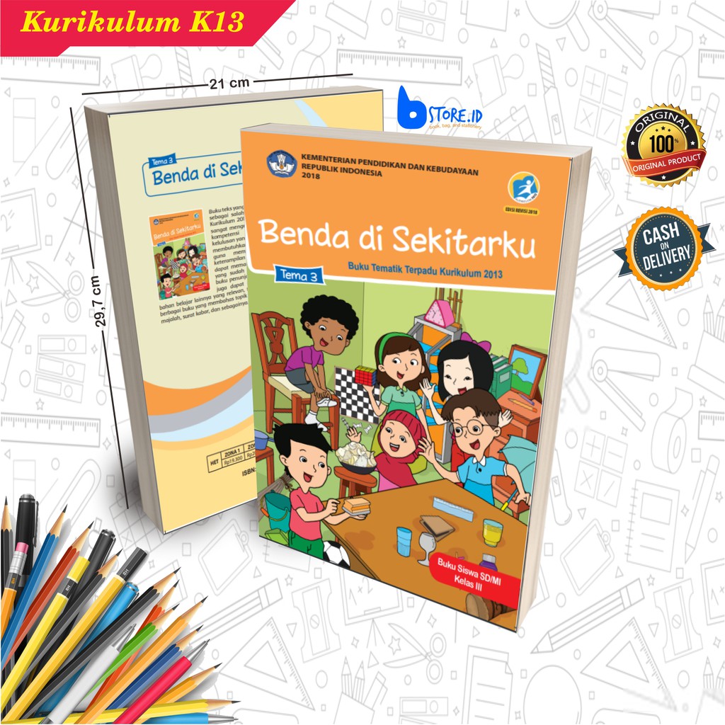 Buku Pelajaran Tematik SD Kelas 3 Semester 1 &amp; 2/Kurikulum 2013