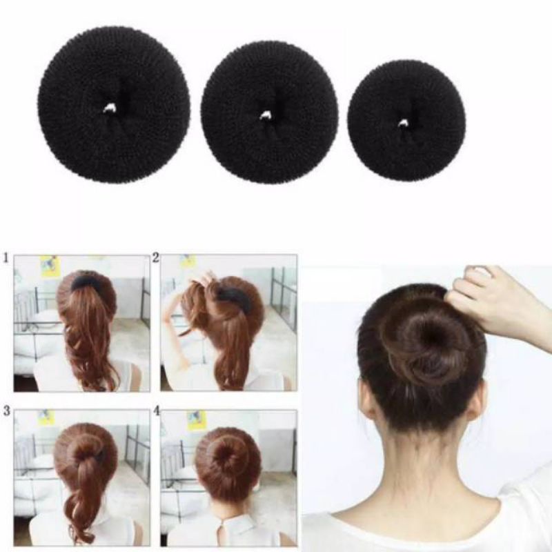 Sanggul Donat | Hair Bun Donat | Cepol Rambut Donut