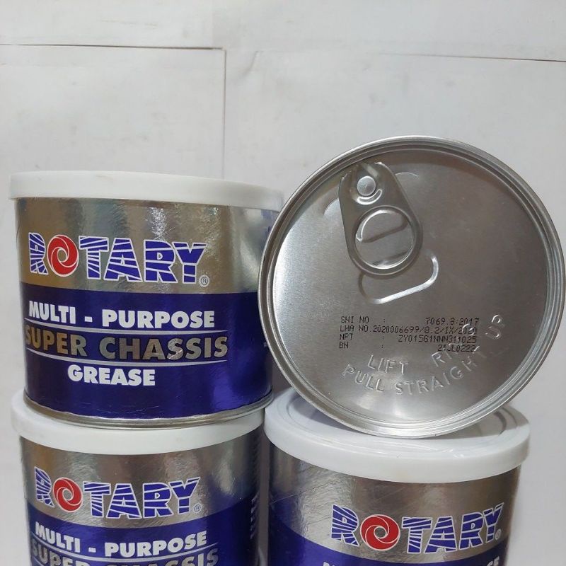 Grease Rotarry Minyak Gemuk Stempet Rotary Super Chassis 0.25 kg Multi Purpose Warna Kecoklatan