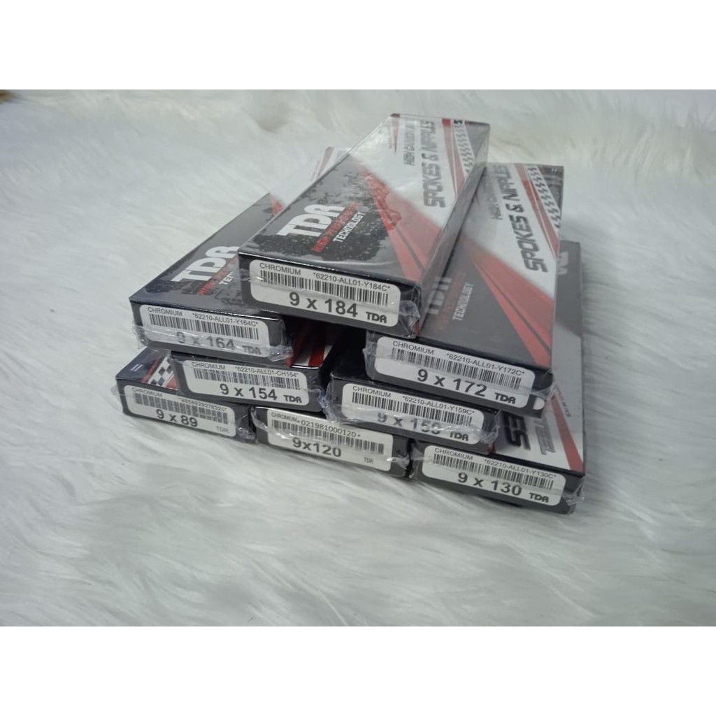 Ruji Motor TDR Semua Ukuran Ring 14, 17 Chrome Jari Jari Ukuran 89 120 130 154 159 164 172 181 184 1