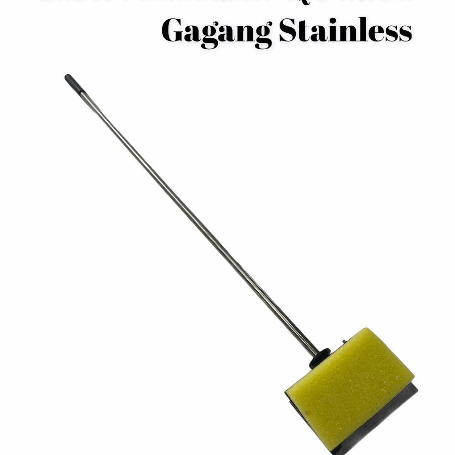 SIKAT PEMBERSIH AQUARIUM | SCRAPER SPONGE GAGANG STAINLESS