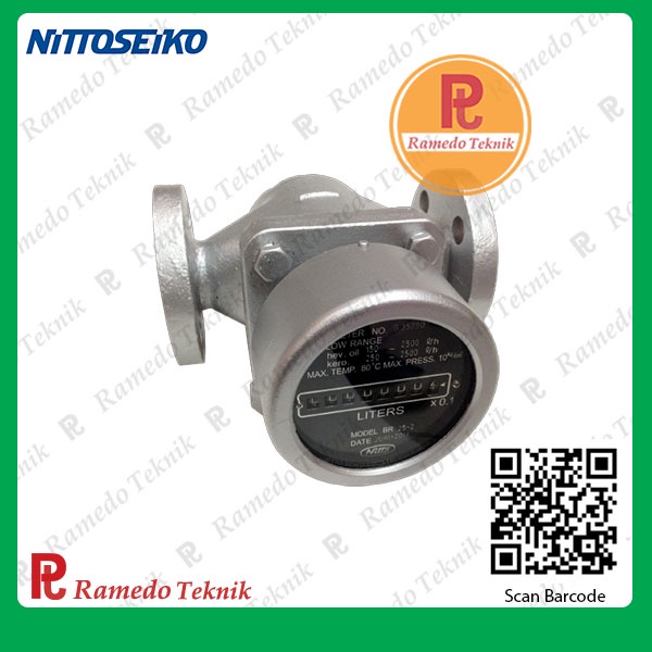 Flow Meter Nitto Seiko BR25-2 1 Inch untuk Pengukuran Minyak Akurat ±0.5%