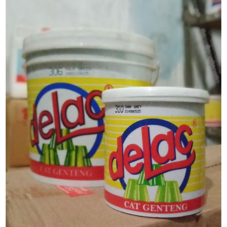 CAT GENTENG DELAC GALON 3,5 KG WARNA CAT EXTERIOR LAPANGAN/TROTOAR/KOLAM/TAMAN