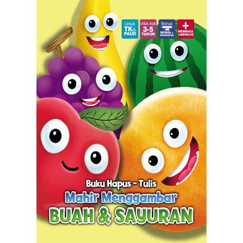 

Buku Hapus Tulis Mahir Menggambar Buah & Sayuran