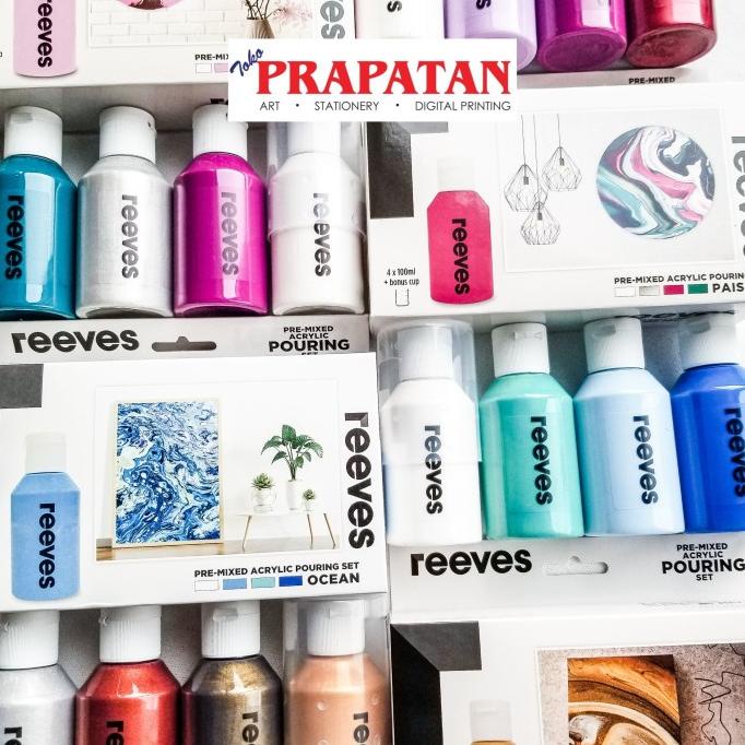 

Reeves Pre-Mixed Acrylic Pouring Set 4x100ml