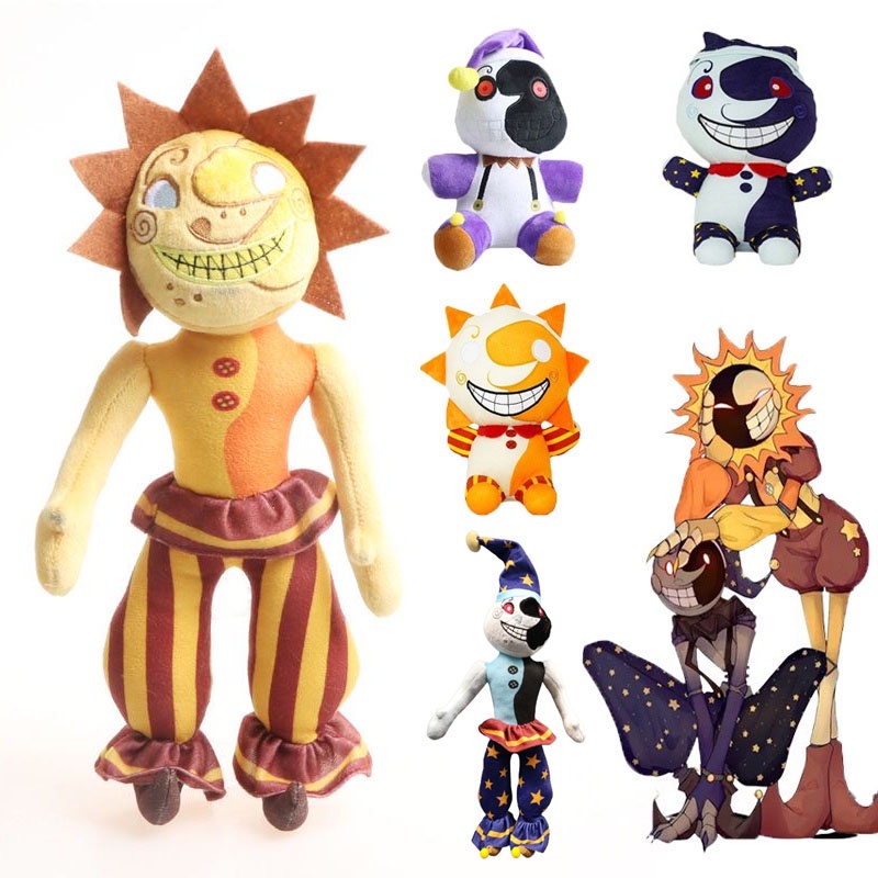 Mainan Boneka Plush FNAF Sundrop Moondrop Daycare Attendant Stuffie Five Nights At Freddy 's Untuk Hadiah