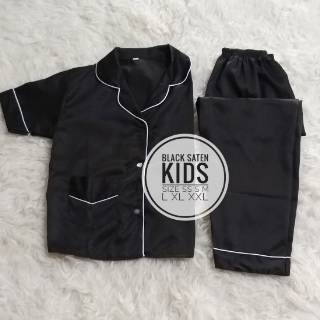 Piyama Anak  Saten Piyama anak  Satin  Premium Baju  Pendek 