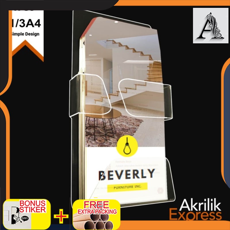 

Terlaris tempat brosur gantung / tempat brosur dinding